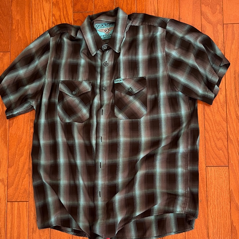 DIXXON Black and Gray Checkered Shirt